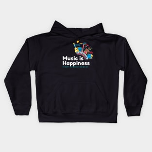 Music Is Happiness Kids Hoodie